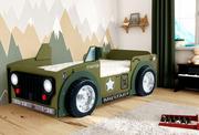 Łóżka dla dzieci i młodzieży - Łóżko samochód JEEP z materacem - miniaturka - grafika 1