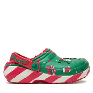 Buty dla chłopców - Klapki Crocs Classic Mickey Xmass Lined Clog K 210814 Zielony - miniaturka - grafika 1