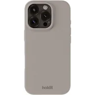 Etui i futerały do telefonów - Holdit Silicone Case iPhone 16 Pro Taupe - miniaturka - grafika 1