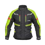 Kurtki i kamizelki sportowe męskie - Męska kurtka motocyklowa W-TEC Ventura, Czarny-fluo żółty, M - miniaturka - grafika 1