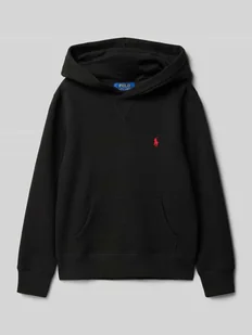 Bluza z kapturem i wyhaftowanym logo - Swetry dla chłopców - miniaturka - grafika 1