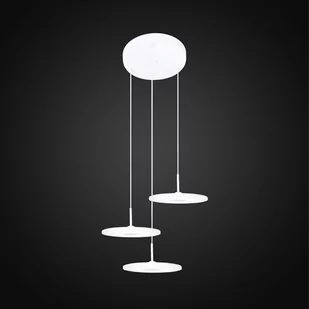 Altavola Design LAMPA wisząca VINYL LA080/P futurystyczna OPRAWA zwis LED 36W dyski białe LA080/P - Lampy sufitowe - miniaturka - grafika 1