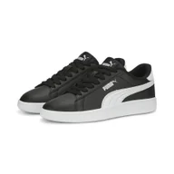 Buty trekkingowe dziecięce - Młodzieżowe skórzane sneakersy Smash 3.0 PUMA Black White - miniaturka - grafika 1