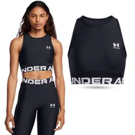 Koszulki sportowe damskie - Koszulka treningowa damska Under Armour HeatGear Rib Tank bez rękawów - miniaturka - grafika 1
