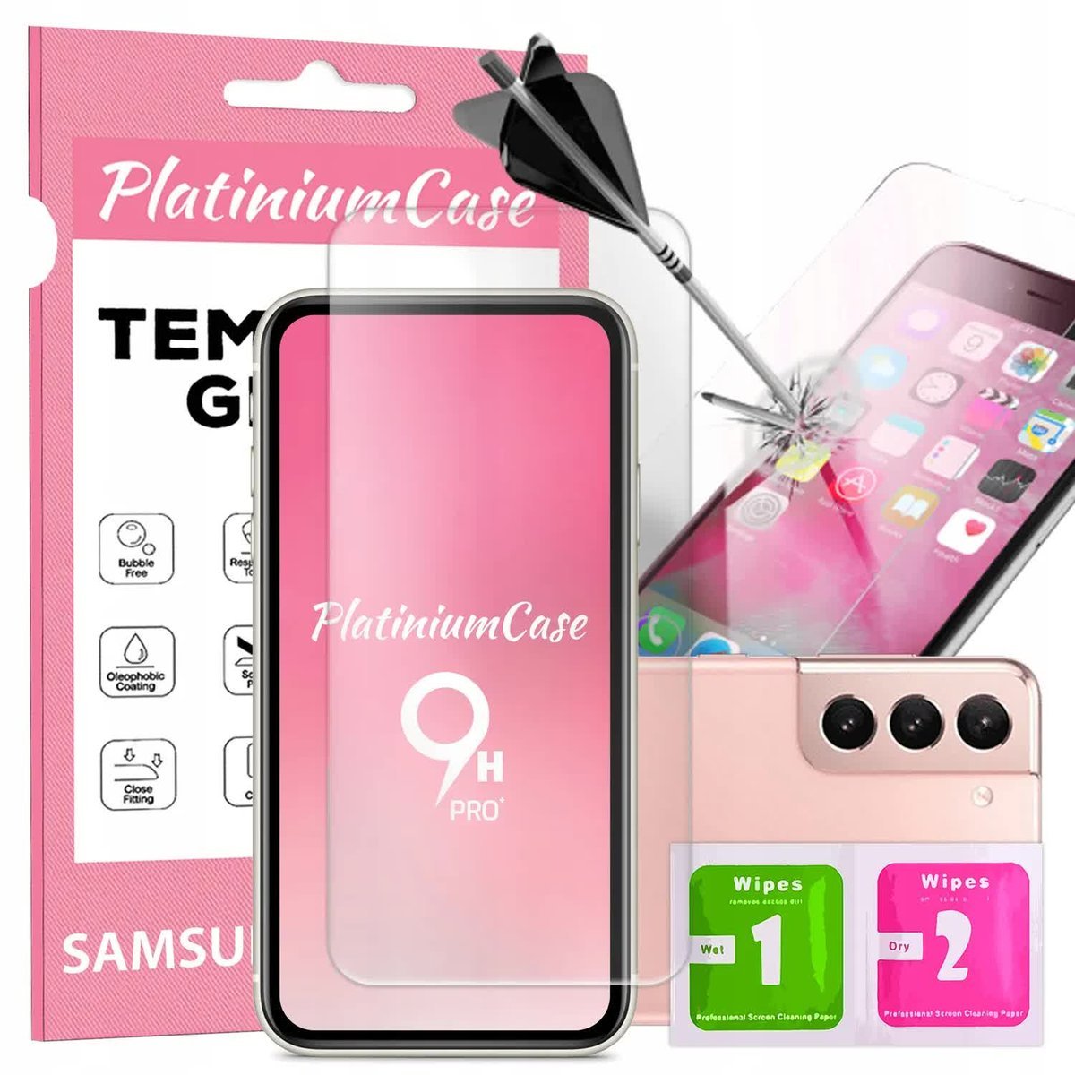 Szkło hartowane 9H szybka ekran do SAMSUNG S21 5G