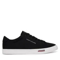 Trampki męskie - Tenisówki Tommy Hilfiger Vulc Core Rwb Long Lace Cvs FM0FM05813 Czarny - miniaturka - grafika 1