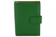 Portfele - Pojemny kolorowy portfel damski skórzany - Zielony - Barberini's - miniaturka - grafika 1