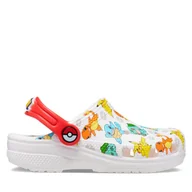 Buty dla dziewczynek - Klapki Crocs Classic Pokemon Clog Kids 207739 Biały - miniaturka - grafika 1