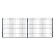 Bramy garażowe - NATERIAL Brama dwuskrzydłowa Modus 4x1.5 m antracytowa - miniaturka - grafika 1