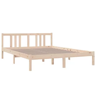 Lumarko Rama łóżka, lite drewno, 150x200 cm, King Size - Łóżka - miniaturka - grafika 4