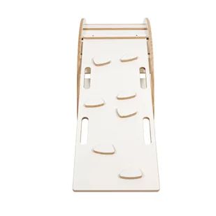 Large Dream Rocker Białe Drewno & Drabinka z Różową Poduszką - Łóżeczka i kojce - miniaturka - grafika 1