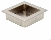 Zawiasy, okucia i inne akcesoria - Uchwyt meblowy wpuszczany 2152 56 Srebrny Szczotkowany - miniaturka - grafika 1