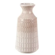 Wazony i flakony - Wazon EUROFIRANY Edna 05 16 x 31 cm Kremowy - miniaturka - grafika 1