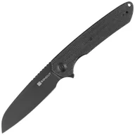 Noże - Nóż składany Sencut Kyril Black Micarta, Black Stonewashed 9Cr18MoV by Ferrum Forge Knife Works (S22001-3) - miniaturka - grafika 1