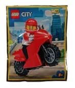Klocki - LEGO City Zestaw - Motorcycle with Driver 952203 polybag klocki - miniaturka - grafika 1