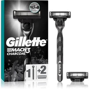 Gillette Mach3 Charcoal - Maszynka + 2 wkłady - Maszynki do golenia i wkłady - miniaturka - grafika 1