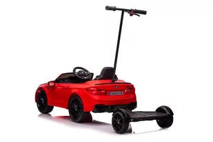 Auto Na Akumulator BMW M5 Z Platformą Dla Rodzica Czerwone Lakierowane - Pojazdy elektryczne dla dzieci - miniaturka - grafika 3
