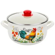 Garnki - Florina Garnek emaliowany Pyza Kogucik 16 cm 1,9 l 0G0704 - miniaturka - grafika 1