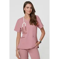 Odzież medyczna - Bluza Medyczna Emily Scrubs Blossom Pink Rozmiar: XL - miniaturka - grafika 1