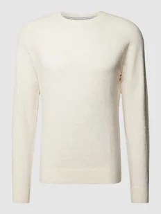 Sweter z dzianiny z okrągłym dekoltem - Swetry męskie - miniaturka - grafika 1