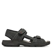 Sandały męskie - Sandały Rieker 26156-47 Szary - miniaturka - grafika 1