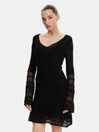 Sukienki - Guess Sukienka dzianinowa W5GK48 Z3E22 Czarny Slim Fit - miniaturka - grafika 1