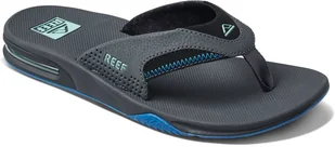 japonki męskie REEF FANNING Gunmetal/Ocean - Klapki i japonki męskie - miniaturka - grafika 1