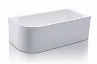 Wanny - AD Wanna przyścienna UPSALA PRAWA 150x75 z systemem napełniania przez przelew i regulacją temperatury wykończenie BIAŁE AWW-009-150NPP-P - miniaturka - grafika 1