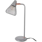 Lampy stojące - Rabalux Fanny lampa stołowa 1x25W szara/różowe złoto 3182 - miniaturka - grafika 1