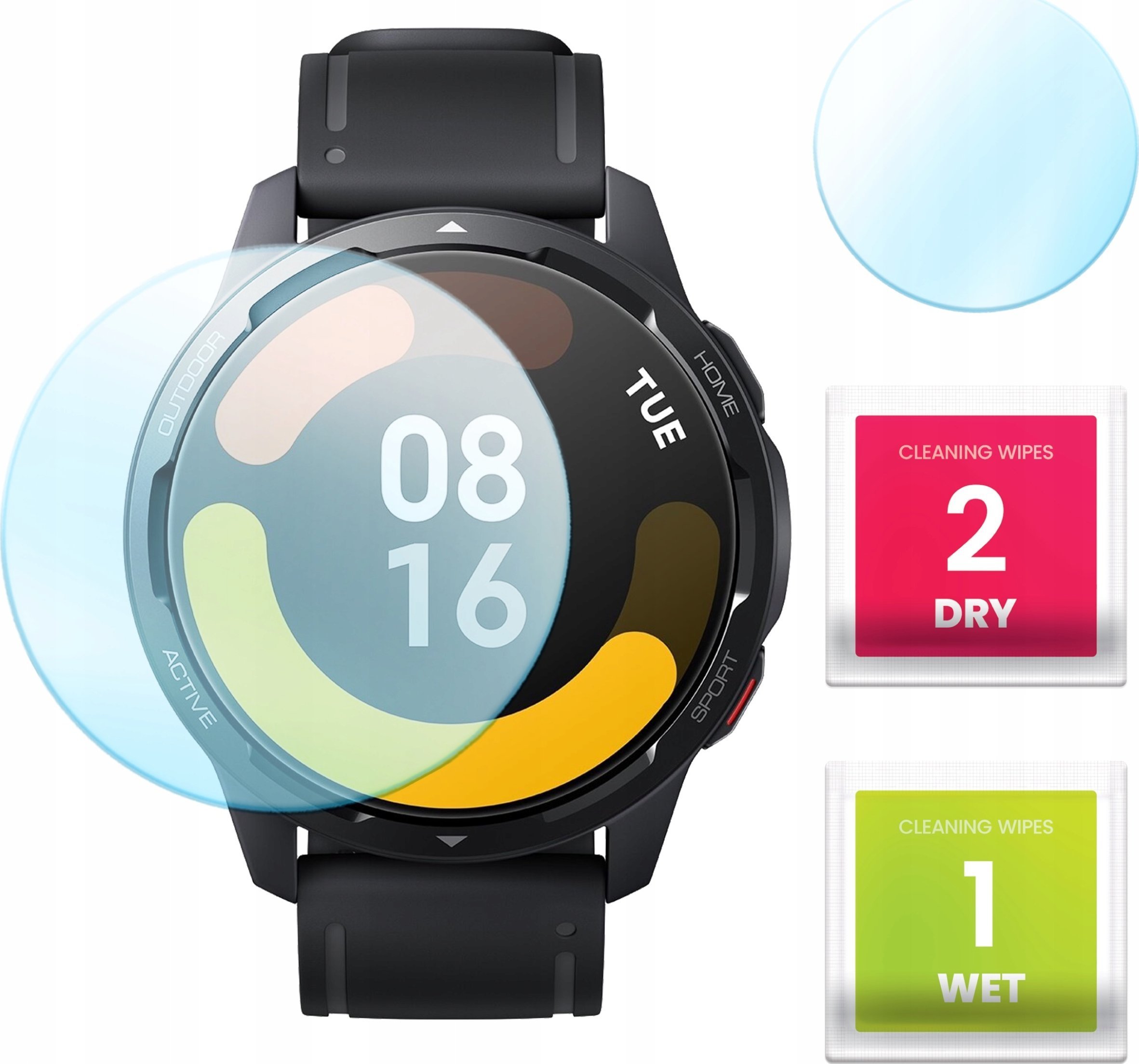 Hello Case Szkło Hybrydowe do Xiaomi Watch S1 Active Szybka, Szkiełko, Ochronne