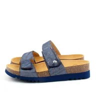 Klapki i japonki damskie - Scholl Lusaka granatowe Medyczne Zdrowotne klapki Bioprint 82546/39 - miniaturka - grafika 1