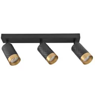 Lampy sufitowe - Lampa sufitowa GOLDLUX Arras 3 323552 Czarno-złoty - miniaturka - grafika 1