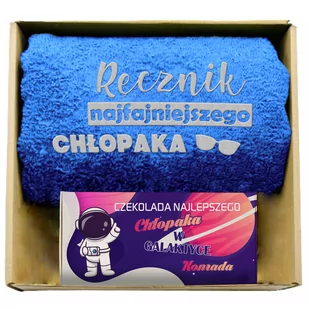 ZESTAW RĘCZNIK + CZEKOLADA DZIEŃ CHŁOPAKA Z2 - Czekolada - miniaturka - grafika 1