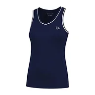 Koszulki i topy damskie - Dunlop Women's Club Ladies Tank top koszulka tenisowa, granatowa, XL, grantowy, XL - miniaturka - grafika 1