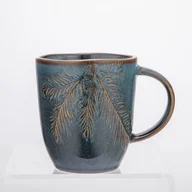 Kubki - Kubek baryłka 370 ml zielono-brązowy - miniaturka - grafika 1