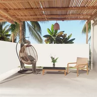 Pawilony ogrodowe - vidaXL Zwijana markiza boczna, kremowa, 140 x 600 cm vidaXL - miniaturka - grafika 1