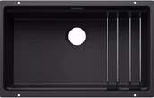Zlewozmywaki - Zlewozmywak Silgranit BLANCO Etagon 700-U Czarny 527762 - miniaturka - grafika 1