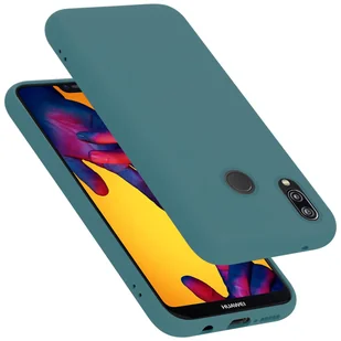 Pokrowiec Do Huawei P20 LITE 2018 / NOVA 3E Etui w LIQUID ZIELONY TPU Silikon Case Cover Obudowa Ochronny Cadorabo - Etui i futerały do telefonów - miniaturka - grafika 1