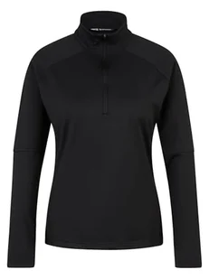 Ziener Damska bluza narciarska JEANE, bluza narciarska, koszulka funkcyjna, ciepła, elastyczna, czarna, rozmiar 42 - Koszulki i topy damskie - miniaturka - grafika 1