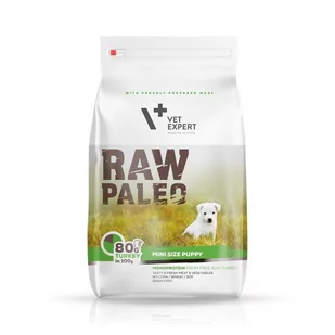 VetExpert Vet Expert Raw Paleo Mini Size Puppy Turkey 2.5 kg sucha karma dla szczeniąt ras małych indyk 2.5kg - Sucha karma dla psów - miniaturka - grafika 1