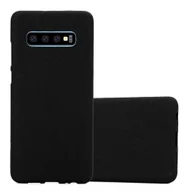 Etui i futerały do telefonów - Etui Pokrowiec Do Samsung Galaxy S10 PLUS Obudowa w FROST CZARNY TPU Silikon Case Cover Ochronny Plecki Cadorabo - miniaturka - grafika 1