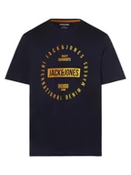 Koszulki męskie - Jack & Jones - T-shirt męski  JJOliver, niebieski - miniaturka - grafika 1