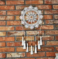 Dekoracje domu - Koronkowy łapacz snów - miniaturka - grafika 1