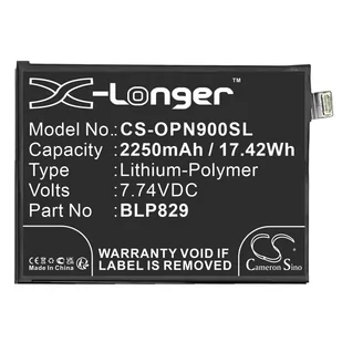 Oneplus 9 / BLP829 2250mAh 17.42Wh Li-Polymer 7.74V (Cameron Sino) - Baterie do telefonów - miniaturka - grafika 1