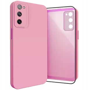 Etui do Samsung Galaxy S20 FE Osłona Kamery, Różowe, Ochronne Szkło 9H - Etui i futerały do telefonów - miniaturka - grafika 1