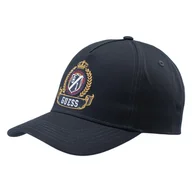 Czapki męskie - Męska Czapka z daszkiem GUESS COLLEGE BASEBALL M4RZ09WF8V0-G7V2 – Granatowy - miniaturka - grafika 1