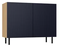 Komody - KOMODA KAMA 2 DRZWI SLIM - ARTISAN/GRANAT - miniaturka - grafika 1