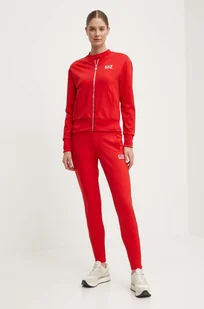 EA7 Emporio Armani dres sportowy kolor czerwony TJFQZ.8NTV60 - Dresy damskie - miniaturka - grafika 1