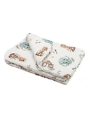 Kołdry i poduszki dla dzieci - Bonjour Cherie Kołderka przedszkolaka bambusowa 100/150 Safari - miniaturka - grafika 1