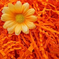 Folia, papier śniadaniowy, serwetki - Wypełniacz Naturalny Dekoracyjny Ciemny Pomarańcz - miniaturka - grafika 1